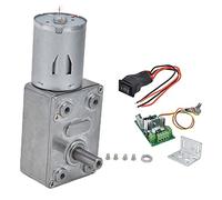 OVAQUIXI Motoriduttore a Vite Senza Fine con Motoriduttore 6V con Regolatore per Elettronica e Robotica, Mini di velocità, Albero in Acciaio Inossidabile Ad Alte Prestazioni (6V5RPM)