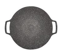 OVAQUIXI Padella Teppanyaki, Piastra Barbecue Coreana per Casalinga e All'Aperto, Ideale per Grigliare Varie Carni e Piatti (Tipo universale 36cm)
