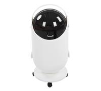 OVAQUIXI Pattumiera, con Coperchio Ruote da 15 Litri con Bloccaggio Silenzioso Ruote Girevoli a 360 Gradi Secchio Interno Rimovibile per Domestica Bagno (WHITE)