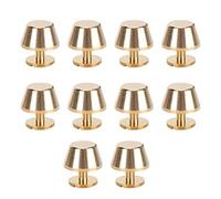OVAQUIXI Piedi Nailhead, 10 Pz Artigianato in Ottone Piedi Nailhead Borsa a Borsello Borsello da Bagaglio Piatto Piatto Stud Rivet 0,5 In/12mm con 10 Accessori