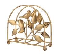 OVAQUIXI Porta del Tovagliolo in Metallo, Tavolo Bird Rustic Porta Tovagliolo Oro Vintage per Cocktail Farmhouse Cucina per la Casa