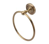 OVAQUIXI Portasciugamani Ad Anello da Parete in Rame con Superficie Elegante e Spazio Libero Dalla Parete per la del Bagno e per Riporre gli Asciugamani Sulla Porta (970830)
