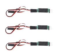 OVAQUIXI Relè Interruttore Elettronico Telecomandato RC, Cavo Interruttore Ricevitore Luce in Plastica da 3 Pezzi, 6 V 1 A per Kit di Aggiornamento Fanale Posteriore Faro LED, per Camion Fuoristrada