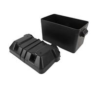 OVAQUIXI Scatola Batteria Rv, Abs Resistente Agli Urtic, 325x195x185mm | Uso Marino, Adatto per Auto, Costruzione in ABS, Sotto 325x195x185mm, Uso per Rimorchi da Barca e RV, Adatto 12V, Montaggio