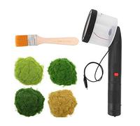 OVAQUIXI Set Applicatore Floccato per Statica, Mini Impugnatura Antiscivolo, per Modellazione Scenica Fai-da-Te, Materiale ABS, Include 4 Colori di Polvere D'