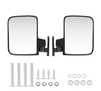 OVAQUIXI Set di 2 Specchi Retrovisori Laterali Convessi per Carrelli - Compatibile con Club Car EZ GO ABS Vetro Ripiegabile