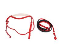 OVAQUIXI Set di Cavezza e Redini per Cavallo, in PVC PU, Pelle Sintetica e Nylon di Alta qualità, Comodo da Indossare sul Muso del Cavallo, Redini Regolabili per Un Maggiore Controllo,