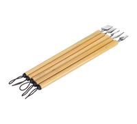 OVAQUIXI Set di Penne a Immersione in bambù Naturale, Kit da Disegno Calligrafico Vintage da 5 Pezzi con Confezione Regalo per Schizzi e Scrittura (Set di pennini a parallela)