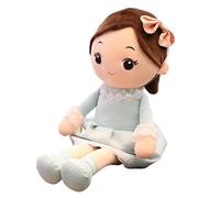 OVAQUIXI Simpatica Bambola di Pezza da 40 Cm, Morbido Peluche con Capelli Intrecciati e Bella Gonna, per la Decorazione della Stanza delle Ragazze, Regalo di Compleanno, Regalo di Natale (#3)