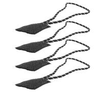 OVAQUIXI Supporto per Microfono Radio della Polizia da 4 Pezzi, Materiale in Tessuto Misto, Connessione Stabile per Agenti delle Forze Dell'ordine (Cavo lungo)