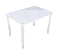 OVAQUIXI Supporto per Piante in Acrilico, Vetrina Trasparente 30x20cm con Ripiani Spessi 5mm e Gambe 20cm per Gioielli Cosmetici Giocattoli Succulente