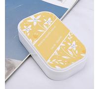 OVAQUIXI Tampone di Inchiostro in Metallo Colorato, Grande Taccuino con Calendario per gli Amanti Dell'artigianato, Luna (UM-9 lampeggia in giallo)