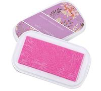 OVAQUIXI Tampone di Inchiostro in Metallo Colorato, Grande Taccuino con Calendario per gli Amanti Dell'artigianato, Luna (UM-2 rosa glitterata rossa)