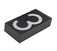 OVAQUIXI Targa per Indirizzi a LED a Energia Solare, Resistente Alle Intemperie, per Esterni, per Negozi di Hotel, Materiale ABS + PC, Durata di Illuminazione di 6-8 Ore per Porte a Muro di Ville,