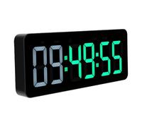 OVAQUIXI Timer da Palestra Orologio Digitale da Parete Grande da 12,4 | Telecomando LED Timer, Luminosità Regolabile, Modalità Conto Alla Rovescia, Conto in Su, Cicalino 85 DB, Montaggio a Parete