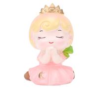 OVAQUIXI Topper per Torta, Simpatica Statuetta in Resina con Design a di Occhi Chiusi e Anti-sbiadimento per la Decorazione della Torta del Desktop di Casa (Principessa)