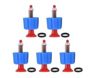 OVAQUIXI Valvola di Rilascio di Sicurezza da 5 Pezzi, Valvola Limitatrice di Pressione Antideflagrante in PP Premium per Spruzzatori a Zaino 3L 5L 8L Sostituzione Spruzzatore da Giardino (Rosso Blu)