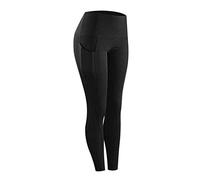 OVARA Leggings da allenamento da donna con tasche senza cuciture per controllo della pancia pantaloni da yoga a vita alta da donna Activewear sport corsa palestra leggings tinta unita stretch slim fit