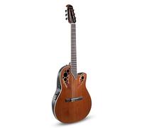 Ovation Chitarra classica elettrica Celebrity Elite CE44C in nylon Cedar - Coperta in cedro massiccio - Mid Cutaway - Mid-depth Lyrachord Body - Corde Hannabach Goldin - Naturale Gloss - CE44C-4A-G