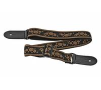 OVATION Cinghia per chitarra in nylon - Signature "Multi Soundhole" - Cinghia imbottita - Larghezza 50 mm - Retro Copper - Nero/Rame