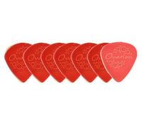 Ovation Diamond Picks Plettri in nylon con punta affilata - Super Grip - appuntiti - Set da 7 (6+1 pezzi standard in nylon in omaggio) - 0,73 mm - rosso sangue - rosso scuro