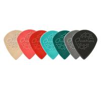 Ovation Diamond Picks Nylon Sharp Tip Plettri - Super Grip - Set di 7 mix - 7 spessori da 0,46 mm a 1,40 mm - colori assortiti - Made in Czech Republic
