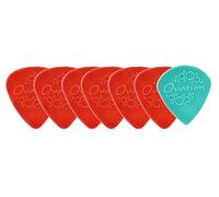 Ovation Diamond Picks Nylon Standard 351 Plettri - Super Grip - Punta arrotondata - Set da 7 (6+1 pezzi Sharp Tip in omaggio) - 0,73 mm - rosso sangue - rosso scuro - Prodotto in Repubblica Ceca