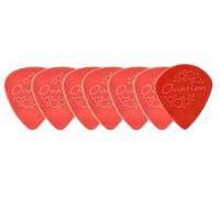 Ovation Diamond Picks Nylon Standard 351 Plettri - Super Grip - Punta arrotondata - Set da 7 (6+1 pezzi Sharp Tip gratis) - 0,60 mm - rosso corallo - rosso - Prodotto in Repubblica Ceca