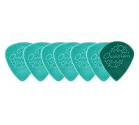 OVATION Diamond Picks Nylon Standard 351 Plettri - Super Grip - Punta Tonda - Set da 7 (6+1 pezzo Sharp Tip gratis) - 0,88 mm - turquoise green - turchese - Made in Czech Republic