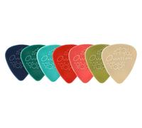 OVATION Diamond Picks Nylon Standard 351 Plettri - Super Grip - Punta Tonda - Set Mix da 7 - 7 spessori da 0,46 mm a 1,14 mm - assortiti per colore - Made in Czech Republic