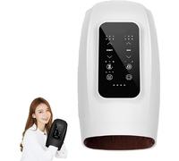 Ovawi Hand Massager, Hand Massager with Heat and Compression, Smart Finger Massagers Glove with 6 Massage Modes & 6 Intensity Levels for Relieve Hand Fatigue (White)