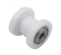 OVBNMO Guida tendicatena concava for moto ATV - 8 mm/10 mm compatibile con Honda CRF CR XR e compatibile con Kawasaki KLX Accessori universali(White 8mm)