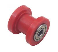 OVBNMO Guida tendicatena concava for moto ATV - 8 mm/10 mm compatibile con Honda CRF CR XR e compatibile con Kawasaki KLX Accessori universali(Red 10mm)