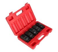 OVBNMO Set di 5 bussole for Dadi dell'asse del mandrino da 1/2 di profondità, 12 Punte, metriche, 30, 32, 34, 35, 36 mm