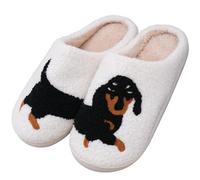 OVBOVA Pantofole unisex in feltro - calde pantofole antiscivolo per l'inverno, morbide pantofole per interni ed esterni con vestibilità comoda