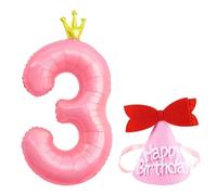 OVDGWC Balloon Numero 3 Pezzo, 1 Pezzo di Paglia Soffiante