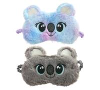 OVDGWC Due Maschere per Gli Occhi per Il Sonno Koala, Maschere per Gli Occhi dei Cartoni Animati Carini, Maschere per Gli Occhi Ombreggiate in Morbido Peluche, Maschere per Gli Occhi per Il Pisolino
