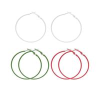 OVDGWC Paia di Orecchini Cerchi di Grandi Dimensioni, Orecchini alla Moda, Orecchini Versatili Personalizzati, Orecchini Semplici, Gioielli Femminili