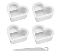 OVDGWC Pezzi di Forma d'Amore E 1 Pezzo di Coltello da Sostituzione Gratuito Stampo, Forma del Supporto per Biglietti da Visita, Forma di Silicone, Strumento Ornamentale Fai -da -Te