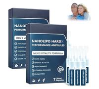 Oveallgo Nanolipo Hardx Performance Ampoule, gocce avanzate per uomini, performance degli uomini, mostra il fascino degli, ripristina energia e vitalità (2box)