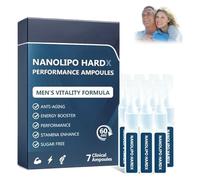 Oveallgo Nanolipo Hardx Performance Ampoule, gocce avanzate per uomini, performance degli uomini, mostra il fascino degli, ripristina energia e vitalità (1box)
