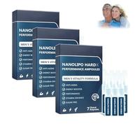 Oveallgo Nanolipo Hardx Performance Ampoule, gocce avanzate per uomini, performance degli uomini, mostra il fascino degli, ripristina energia e vitalità (3box)