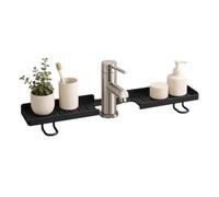 Oveeer The Faucet Shelf Bathroom Quick Drainage Space-Saving Carbon Steeel