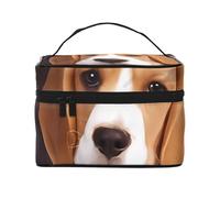 Ovely - Trousse per cosmetici, portatile, impermeabile, grande capacità, 23 x 17 x 16 cm, per viaggi, sport all'aria aperta, regalo di nozze, Nero , Taglia unica