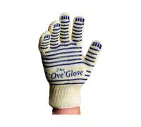Oven Glove Hot Surface Handler Oven Mitt Glove, Perfect for Kitchen/Grilling, 540 Degree Resistance, Heat & Flame,Beige Blue 26*15.6cm