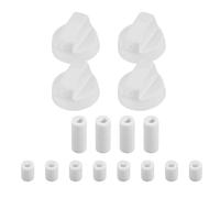 Oven Knob - ABS, Cooker Knobs, High-grade | Widely Used Gas Stove, Control Knobs For Kitchen Stoves, Ovens, Thermostats, Black Precise Temperature Adjustment Compatible & Various Ovens(Silver)