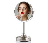 OVENTE - Specchio da tavolo per trucco, 18 cm, doppio lato, ingrandimento 1x/7x