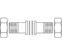 Oventrop Cocon QTZ 1, set = 2 beccucci con AG, piatto, m