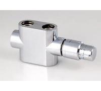 Oventrop Design rubinetto collegamento set 4, forma angolare cromata, 1184284