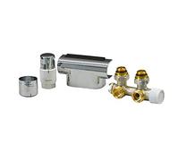 Oventrop, Kit per termoarredi "Multiblock T/Uni SH", angolo, cromato - 1184284